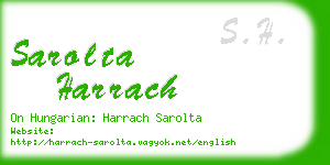 sarolta harrach business card